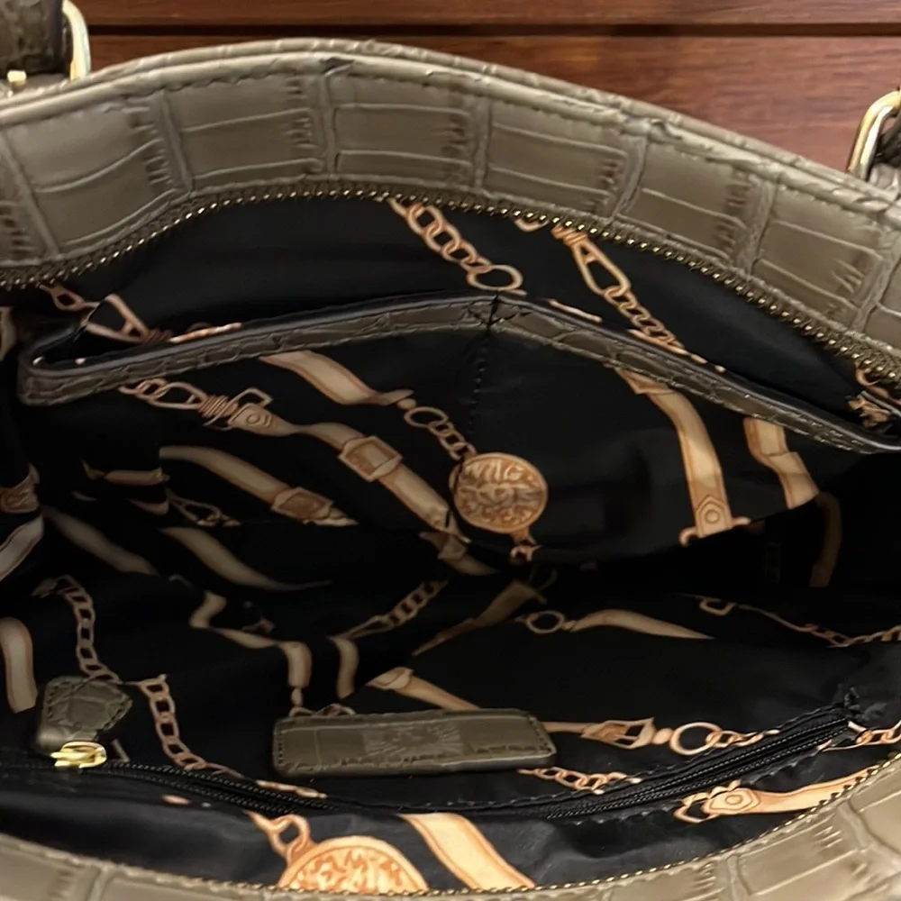 Ann‎ Klein faux alligator skin shoulder bag